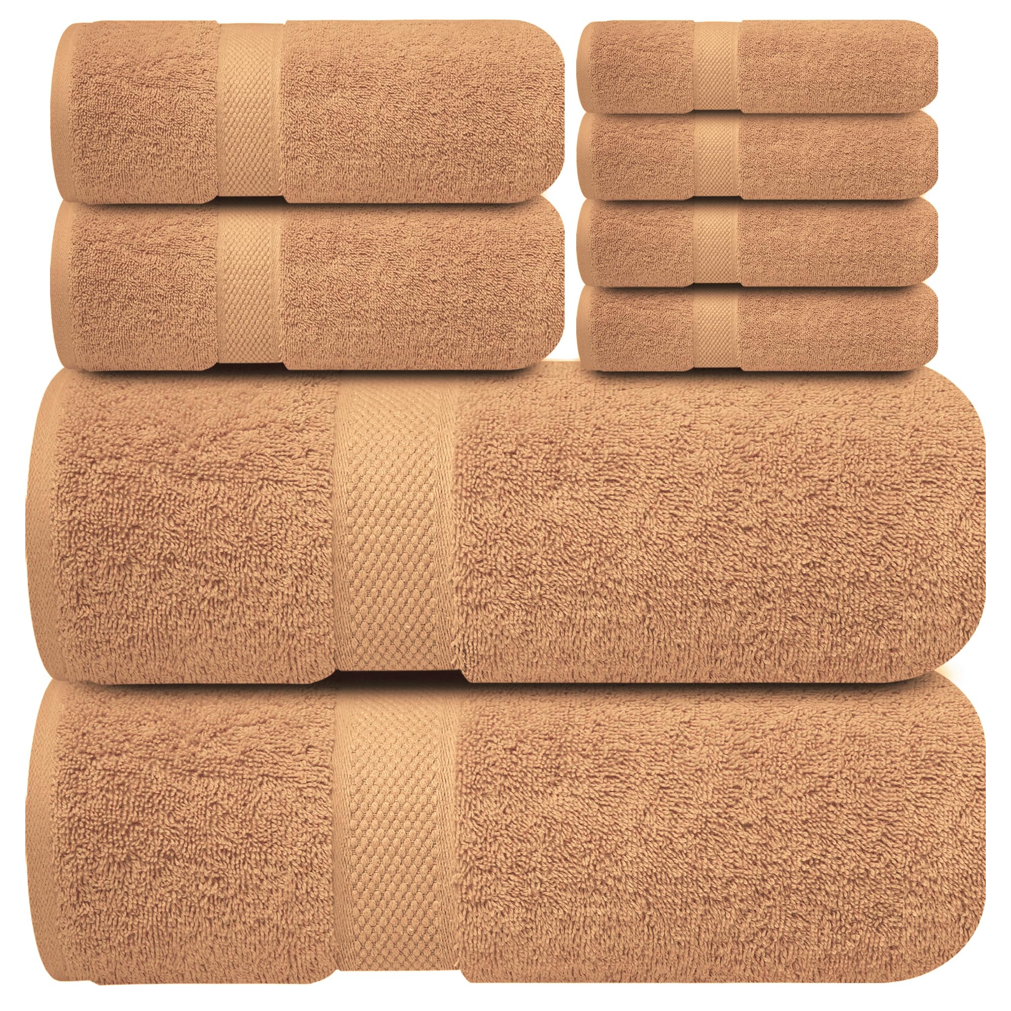 Infinitee Xclusives White Hand Towels for Bathroom - Set of 6 (16x28 inches) 600 GSM, 100% Cotton Ultra Soft, Quick Drying, Hotel Quality Hand Towel Set (Brilliant White, Hand Towels)