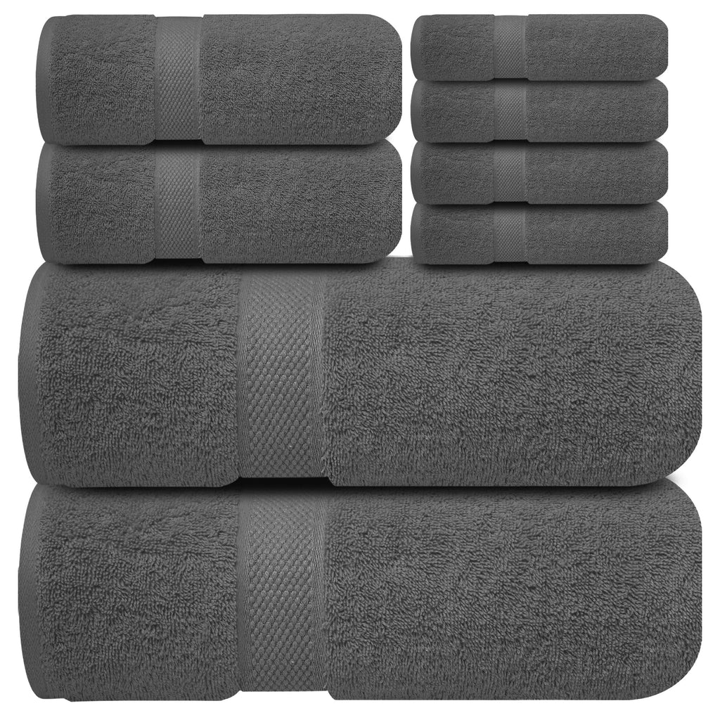 Infinitee Xclusives White Hand Towels for Bathroom - Set of 6 (16x28 inches) 600 GSM, 100% Cotton Ultra Soft, Quick Drying, Hotel Quality Hand Towel Set (Brilliant White, Hand Towels)