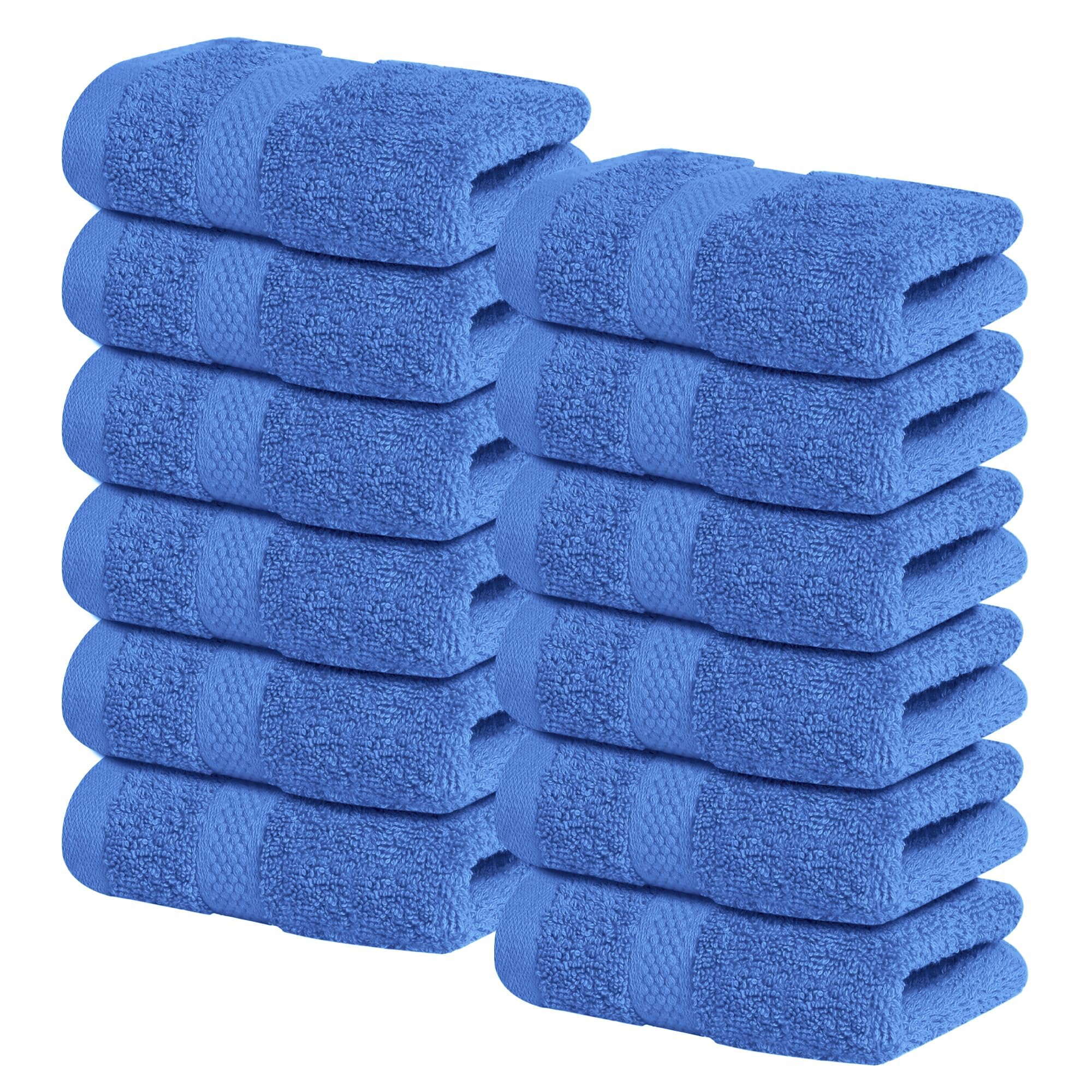 Infinitee Xclusives White Hand Towels for Bathroom - Set of 6 (16x28 inches) 600 GSM, 100% Cotton Ultra Soft, Quick Drying, Hotel Quality Hand Towel Set (Brilliant White, Hand Towels)