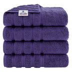 American Soft Linen Luxury Hand Towels for Bathroom, 100% Cotton Turkish 4 Piece Hand Towel Set, 600 GSM Hand Face Towels for Kitchen, White Hand Towels