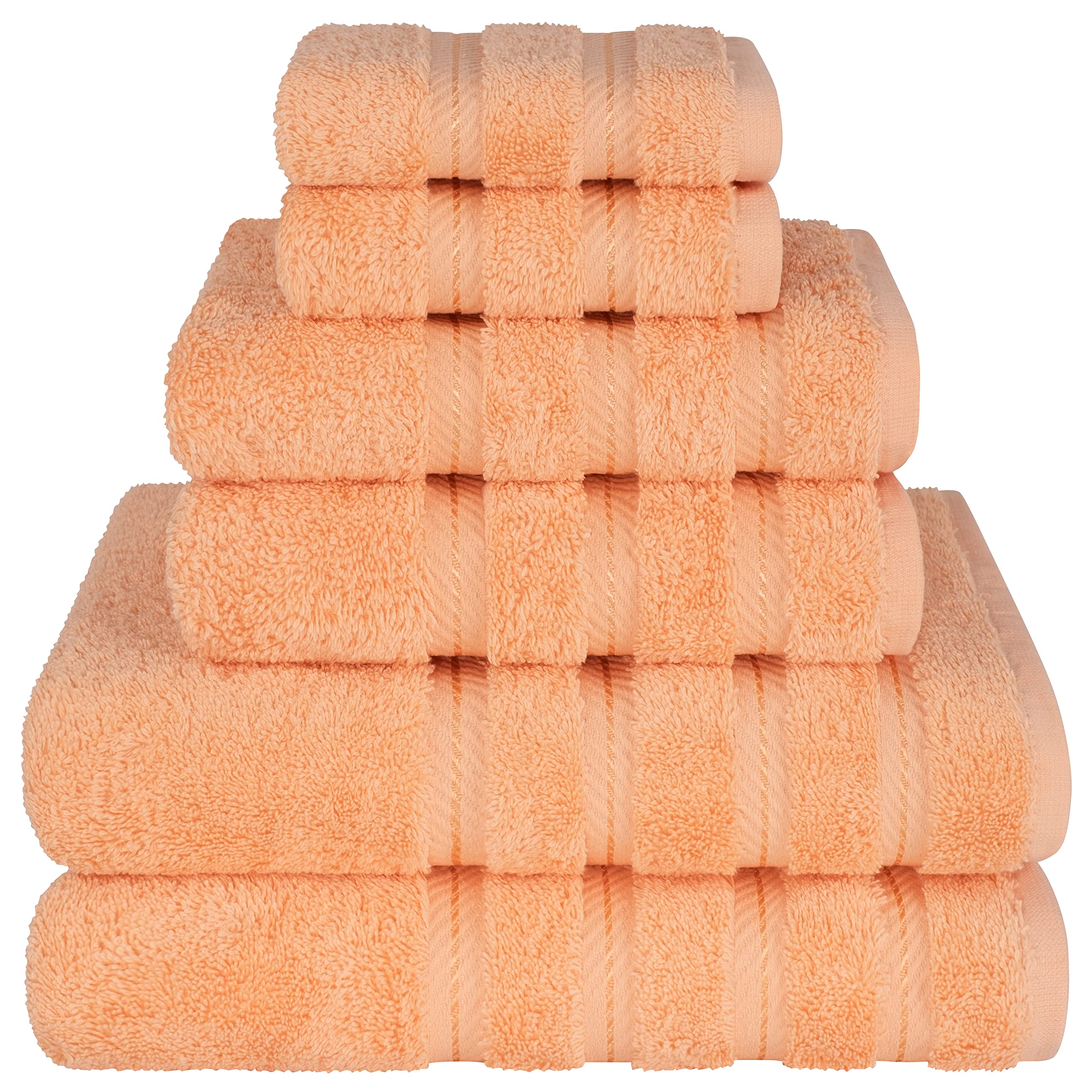 American Soft Linen Luxury Hand Towels for Bathroom, 100% Cotton Turkish 4 Piece Hand Towel Set, 600 GSM Hand Face Towels for Kitchen, White Hand Towels