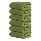 Tens Towels Pack of 6 Hand Towels, 100% Cotton, Lighter Weight, Quick to Dry, 16 x 28 Inches, Super Soft & Absorbent, Perfect for Bathroom & Kitchen, Dark Grey