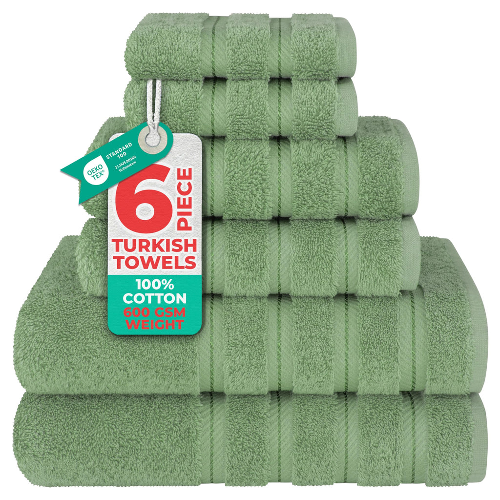 American Soft Linen Luxury Hand Towels for Bathroom, 100% Cotton Turkish 4 Piece Hand Towel Set, 600 GSM Hand Face Towels for Kitchen, White Hand Towels