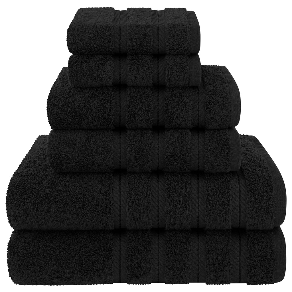 American Soft Linen Luxury Hand Towels for Bathroom, 100% Cotton Turkish 4 Piece Hand Towel Set, 600 GSM Hand Face Towels for Kitchen, White Hand Towels