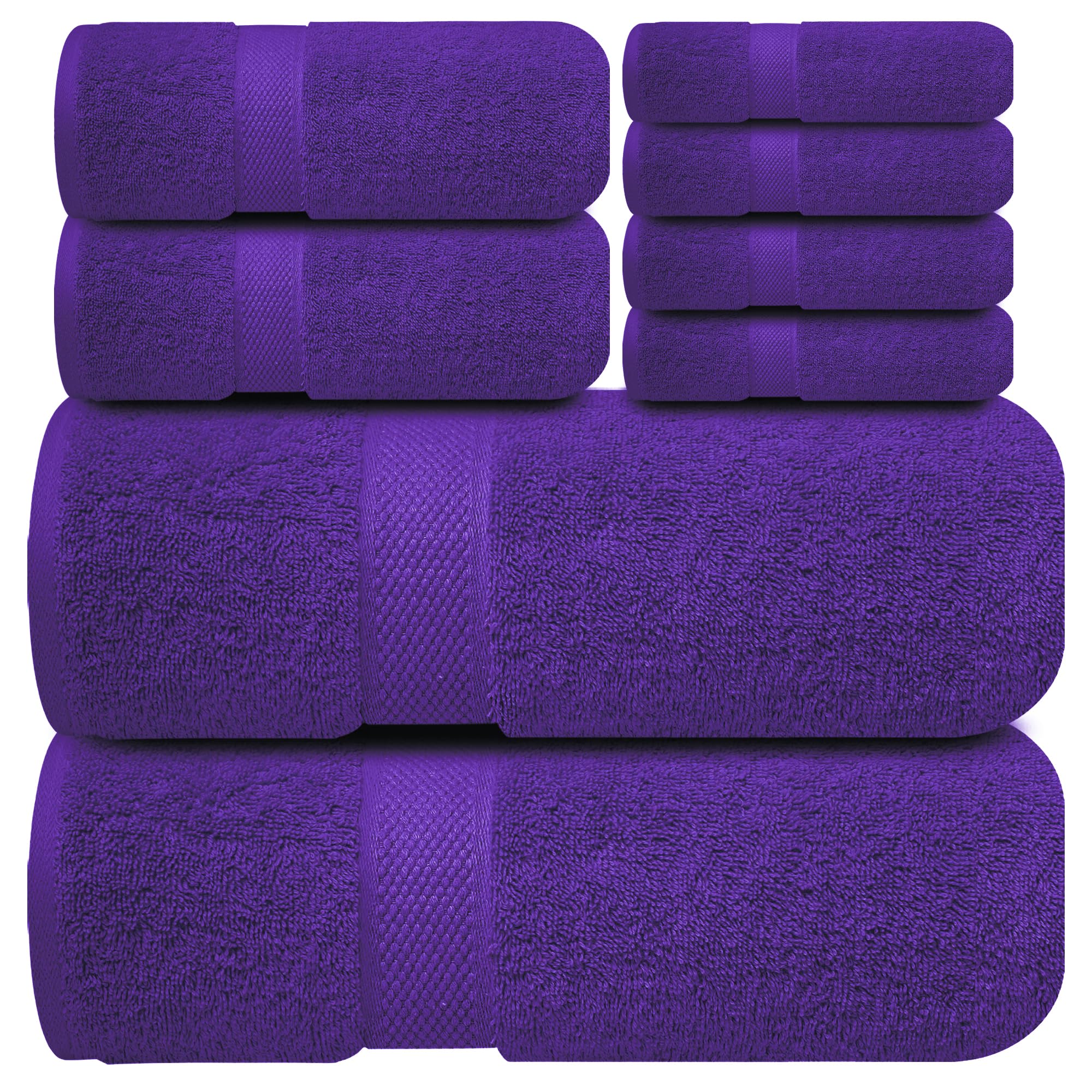 Infinitee Xclusives White Hand Towels for Bathroom - Set of 6 (16x28 inches) 600 GSM, 100% Cotton Ultra Soft, Quick Drying, Hotel Quality Hand Towel Set (Brilliant White, Hand Towels)