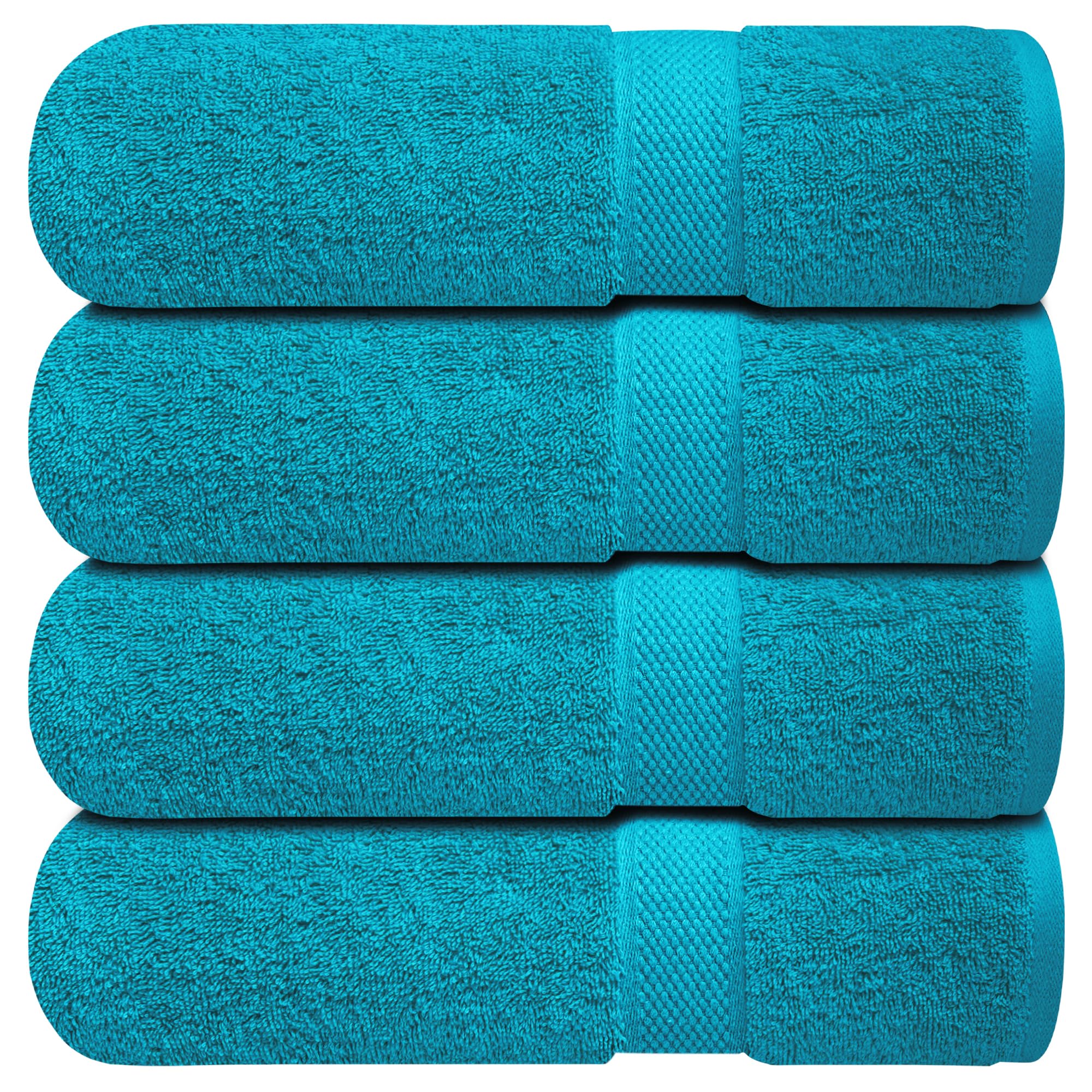 Infinitee Xclusives White Hand Towels for Bathroom - Set of 6 (16x28 inches) 600 GSM, 100% Cotton Ultra Soft, Quick Drying, Hotel Quality Hand Towel Set (Brilliant White, Hand Towels)