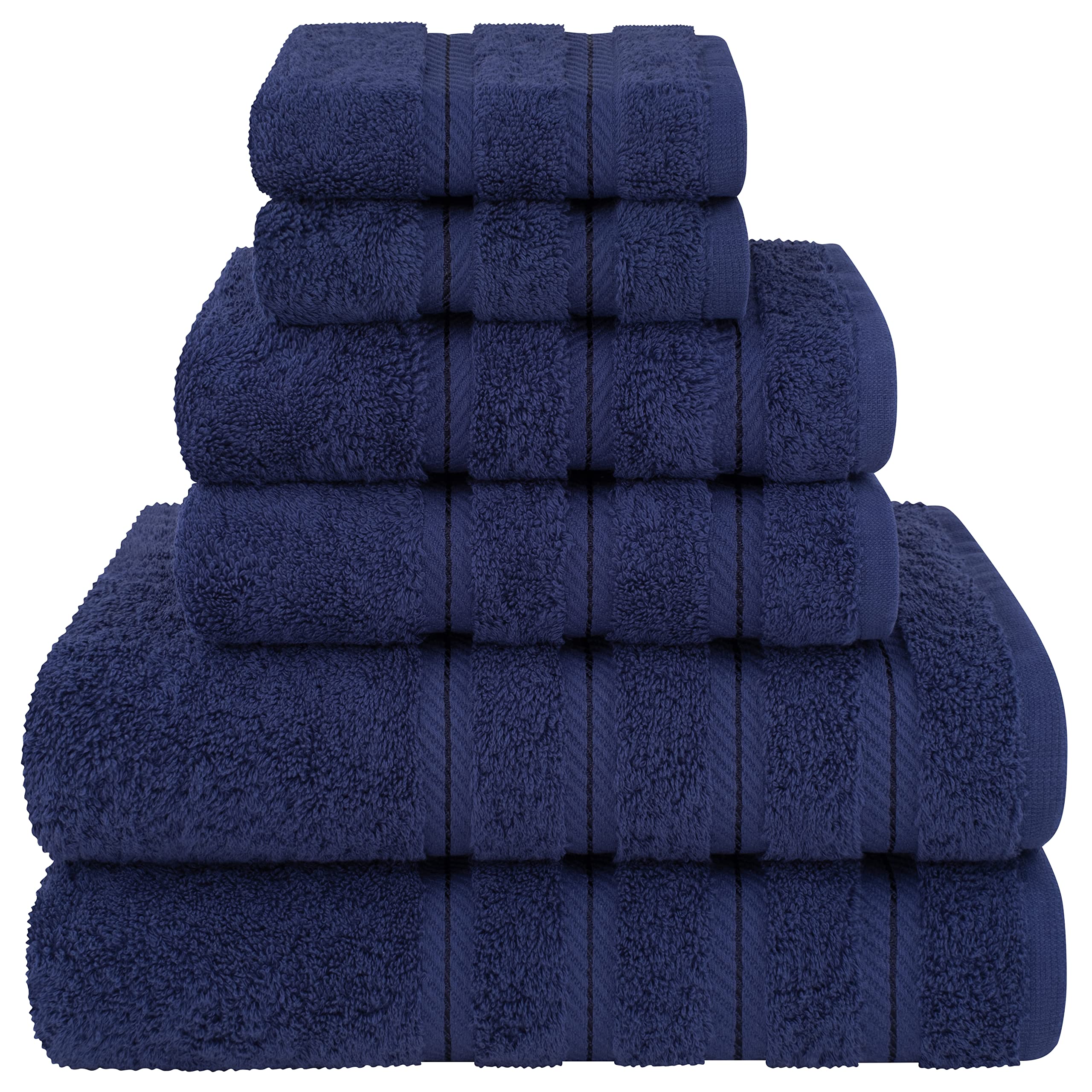 American Soft Linen Luxury Hand Towels for Bathroom, 100% Cotton Turkish 4 Piece Hand Towel Set, 600 GSM Hand Face Towels for Kitchen, White Hand Towels
