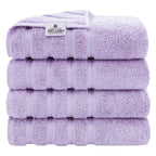 American Soft Linen Luxury Hand Towels for Bathroom, 100% Cotton Turkish 4 Piece Hand Towel Set, 600 GSM Hand Face Towels for Kitchen, White Hand Towels