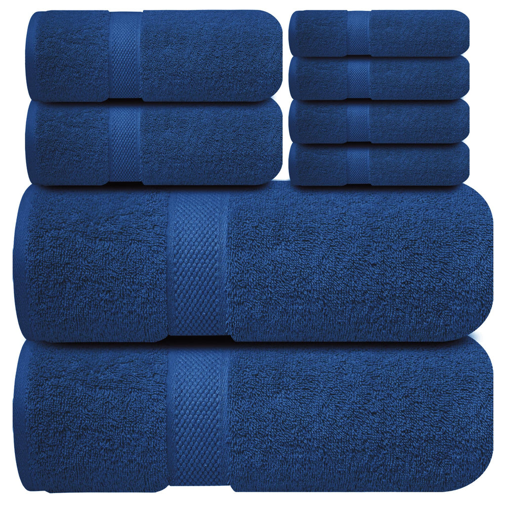 Infinitee Xclusives White Hand Towels for Bathroom - Set of 6 (16x28 inches) 600 GSM, 100% Cotton Ultra Soft, Quick Drying, Hotel Quality Hand Towel Set (Brilliant White, Hand Towels)