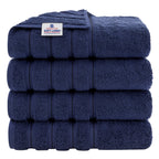 American Soft Linen Luxury Hand Towels for Bathroom, 100% Cotton Turkish 4 Piece Hand Towel Set, 600 GSM Hand Face Towels for Kitchen, White Hand Towels