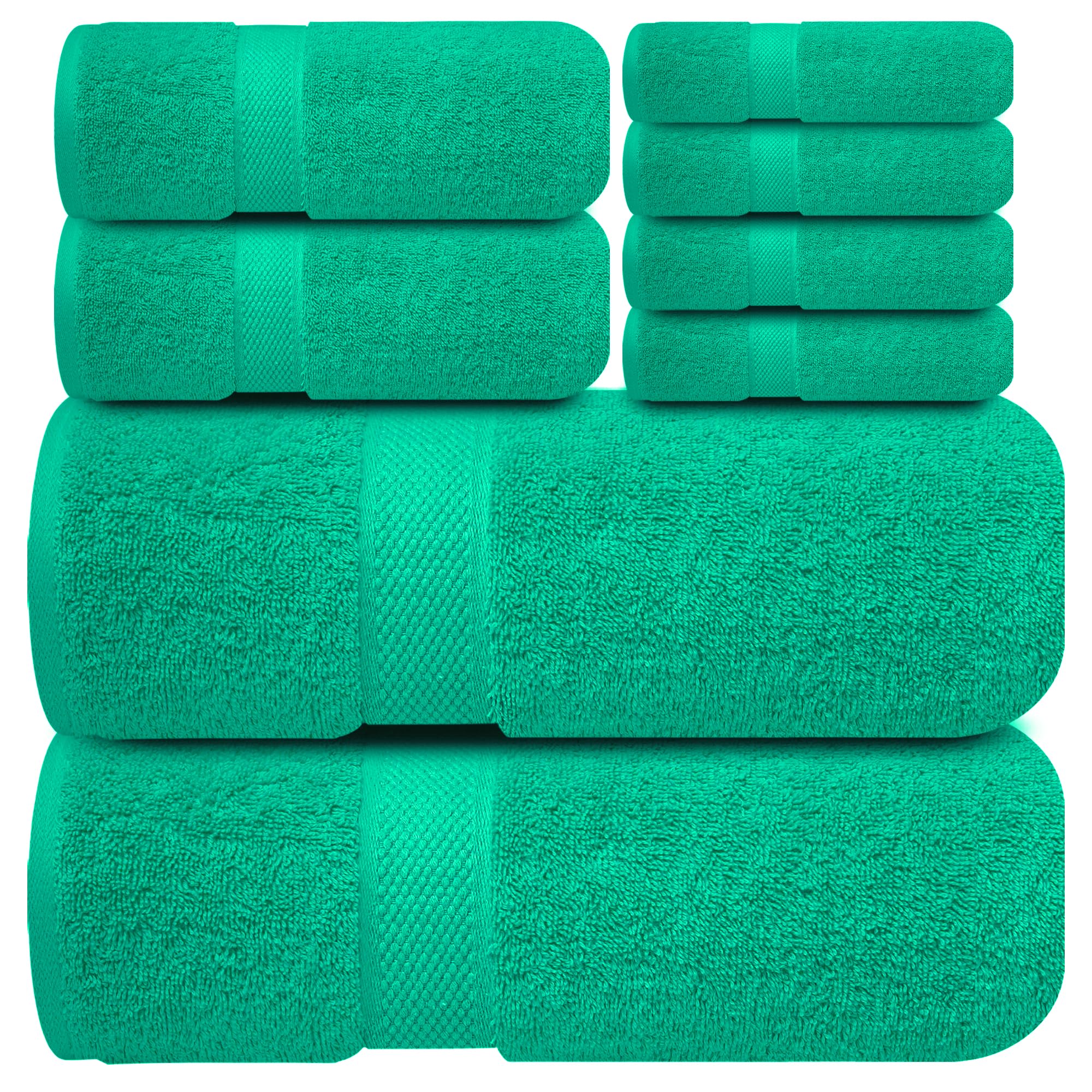 Infinitee Xclusives White Hand Towels for Bathroom - Set of 6 (16x28 inches) 600 GSM, 100% Cotton Ultra Soft, Quick Drying, Hotel Quality Hand Towel Set (Brilliant White, Hand Towels)