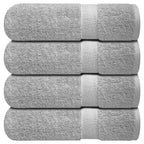 Infinitee Xclusives White Hand Towels for Bathroom - Set of 6 (16x28 inches) 600 GSM, 100% Cotton Ultra Soft, Quick Drying, Hotel Quality Hand Towel Set (Brilliant White, Hand Towels)