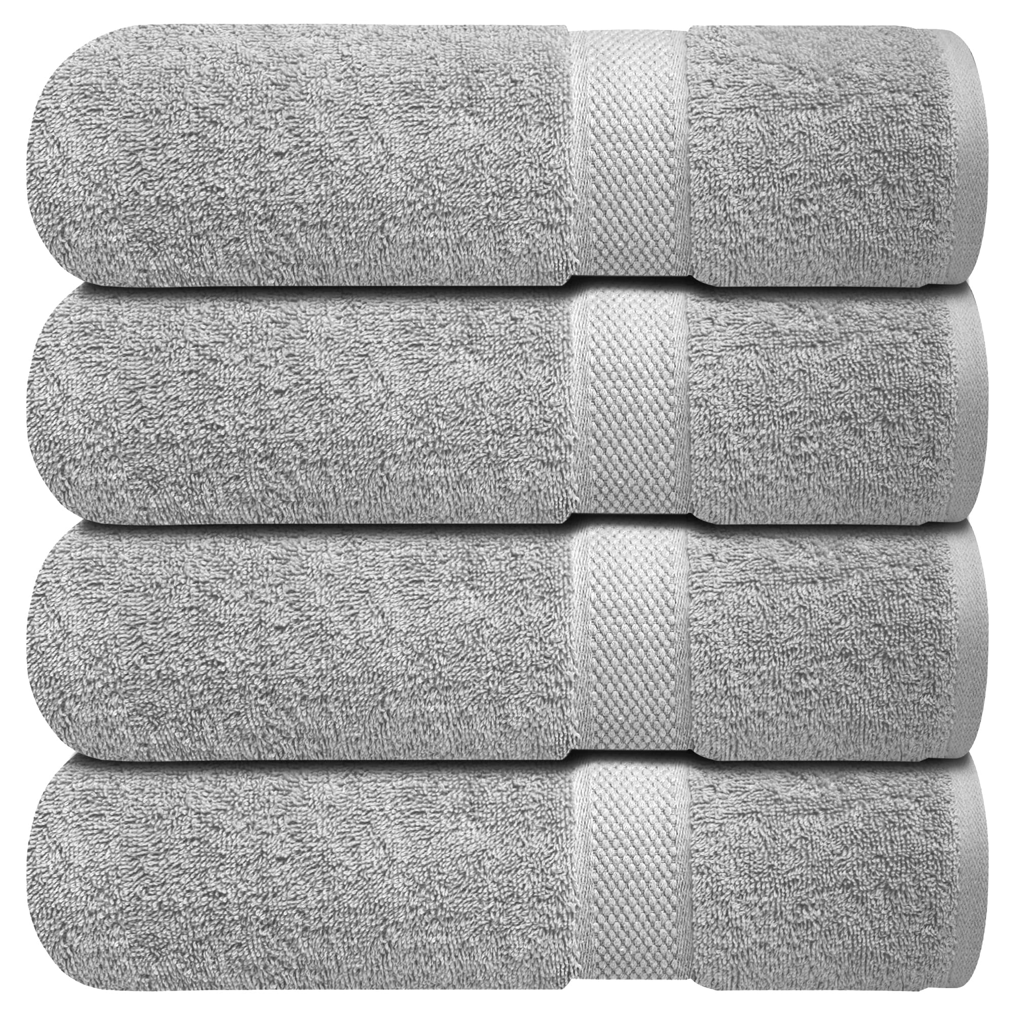 Infinitee Xclusives White Hand Towels for Bathroom - Set of 6 (16x28 inches) 600 GSM, 100% Cotton Ultra Soft, Quick Drying, Hotel Quality Hand Towel Set (Brilliant White, Hand Towels)