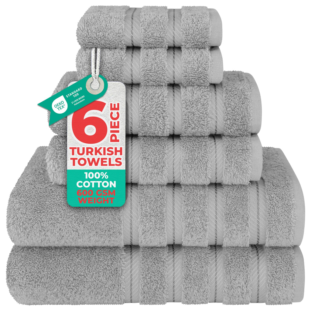 American Soft Linen Luxury Hand Towels for Bathroom, 100% Cotton Turkish 4 Piece Hand Towel Set, 600 GSM Hand Face Towels for Kitchen, White Hand Towels