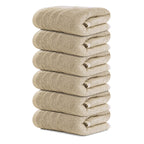 Tens Towels Pack of 6 Hand Towels, 100% Cotton, Lighter Weight, Quick to Dry, 16 x 28 Inches, Super Soft & Absorbent, Perfect for Bathroom & Kitchen, Dark Grey